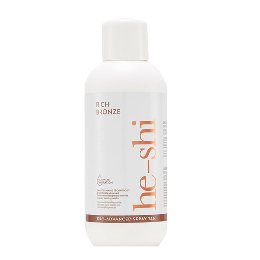 Image of a bottle of Rich Bronze Spraytanning solution by he-shi